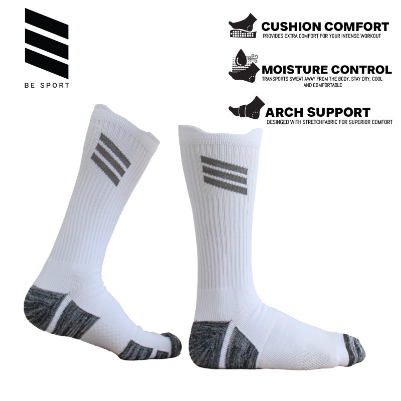 BES-3 Pack of MENS 1/2 TERRY CREW(Black/White/Gray) - الصورة 6