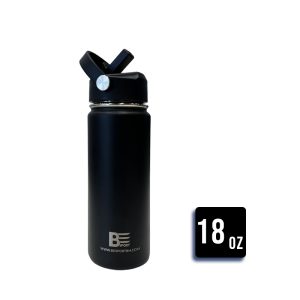 BES Water Bottle (Aqua Flask - Black) 18oz