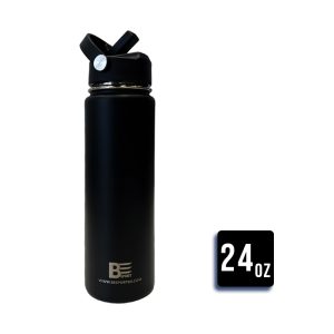 BES Water Bottle (Aqua Flask - Black) 24oz