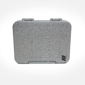 BES Limited Edition Silver Gray Glitter Kids' Lunch Box (Small)
