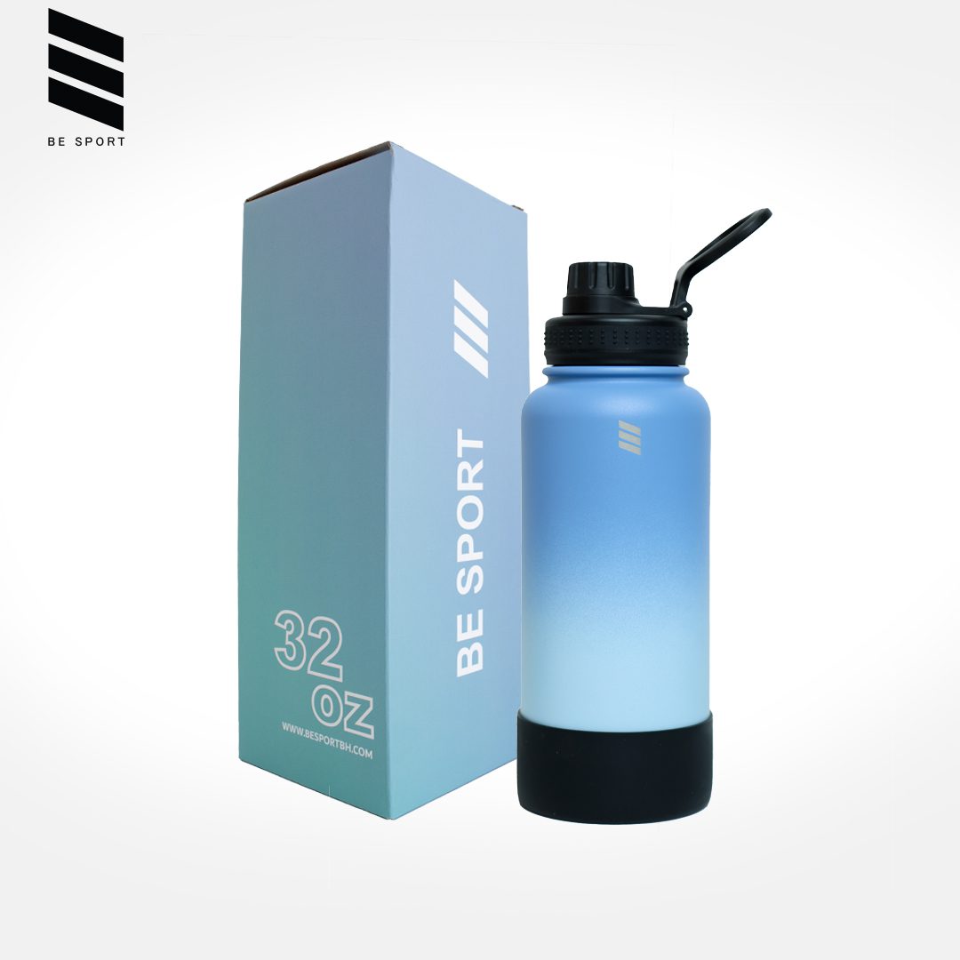 BES Wide mouth w/ flip cap Vacuum Insulated Stainless Steel Drinking Water Bottle 32 oz