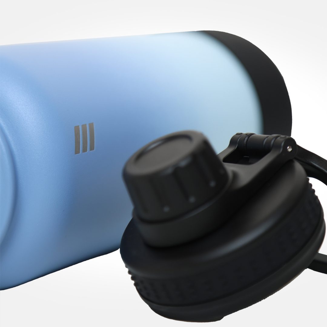 BES Wide mouth w/ flip cap Vacuum Insulated Stainless Steel Drinking Water Bottle 32 oz - Image 2